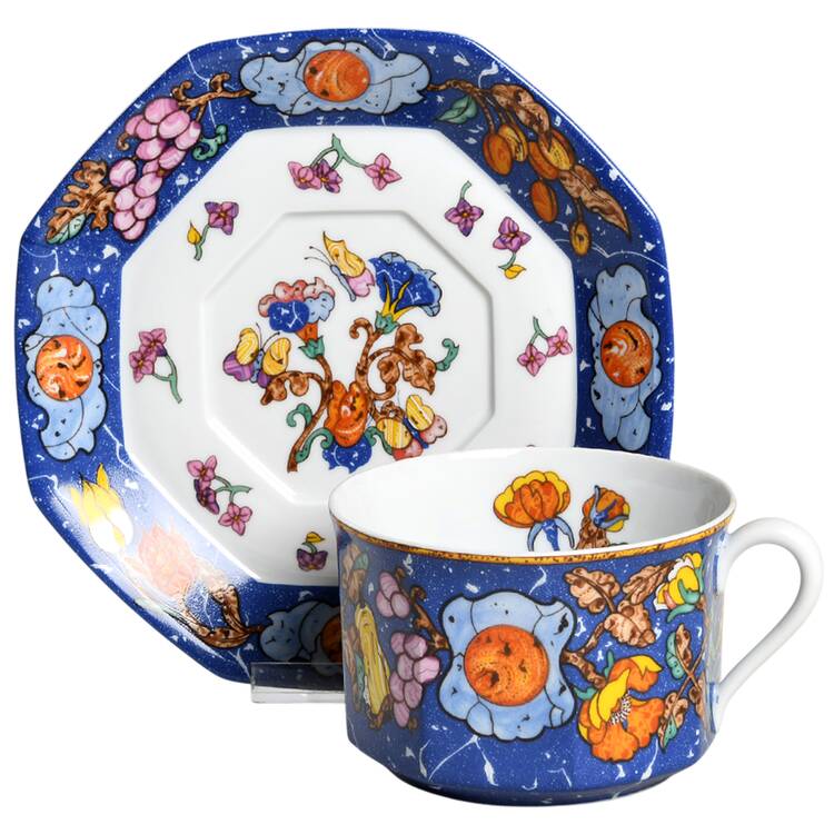 Marqueterie Breakfast Cup & Saucer Set