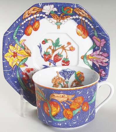 Marqueterie Flat Cup & Saucer Set