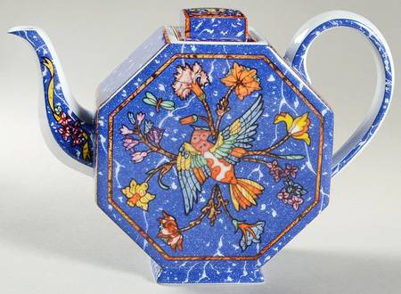 Marqueterie Tea/Coffee Pot & Lid
