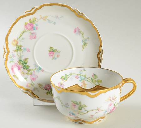 H698 Mustache Cup & Saucer Set