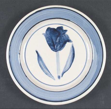 Blue Orchard Salad Plate