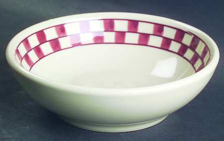 Red Checks Soup/Cereal Bowl