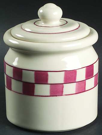 Red Checks Small Canister & Lid
