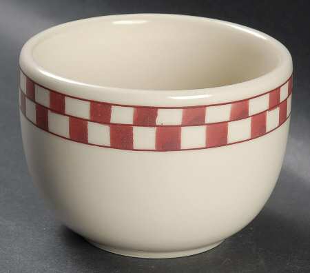 Red Checks 4" Jumbo Bowl