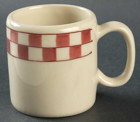 Red Checks Small Mug