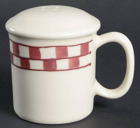 Red Checks Salt Shaker