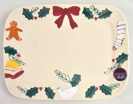 Christmas Traditions 12" Rectangular Serving Platter