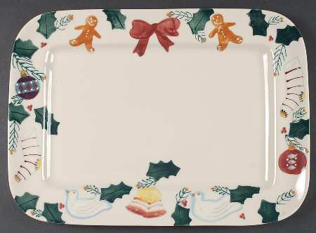 Christmas Traditions 16" Rectangular Serving Platter