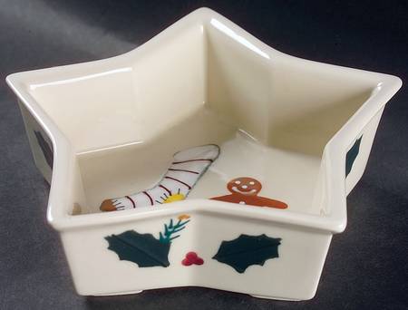 Christmas Traditions Large Star Shaped Dish