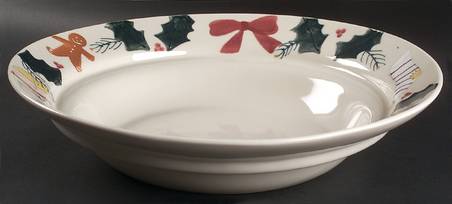 Christmas Traditions 14" Pasta Serving Bowl