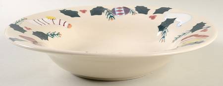 Christmas Traditions 11" Large Salad Serving Bowl