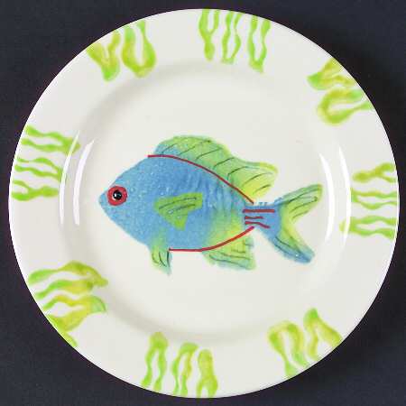 Coral Reef Salad Plate