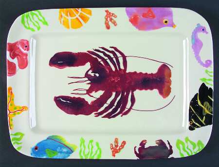 Coral Reef 16" Rectangular Serving Platter