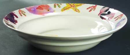Coral Reef 14" Pasta Serving Bowl