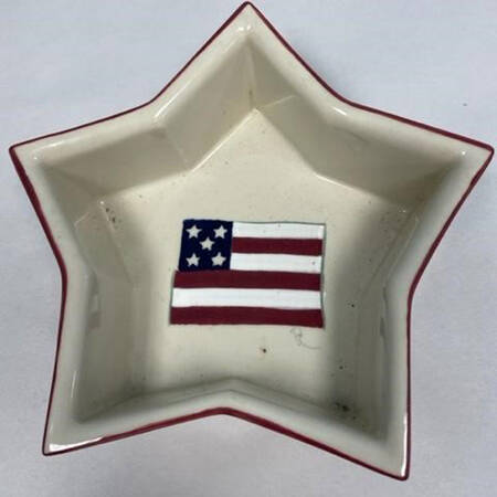 Flag Star Shaped Dish