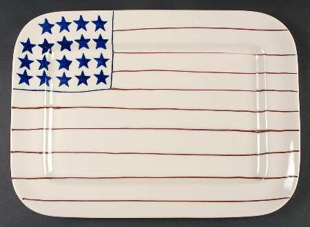 Flag 16" Rectangular Serving Platter