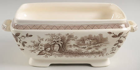 Rustic Rectangular Tureen No Lid