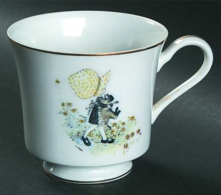 Girl with Cat Footed Cup