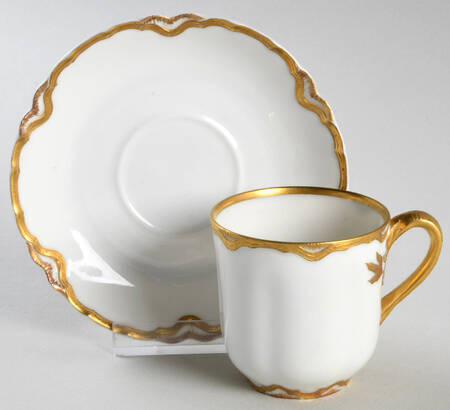 H728 Flat Demitasse Cup & Saucer Set