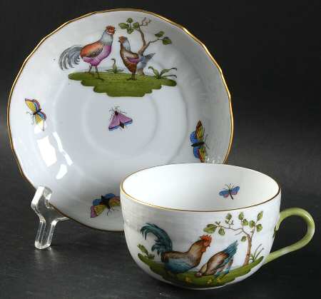 Chanticleer Flat Cup & Saucer Set