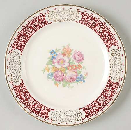 Royal Maroon Dessert/Pie Plate