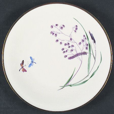 Sommer (Coupe, Smooth, Cream, Gold Trim) Salad Plate