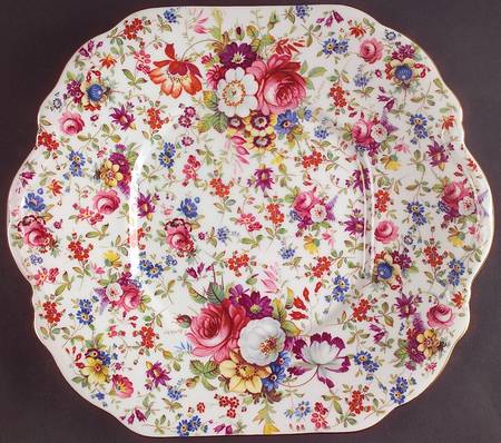 3257 Square Handled Cake Plate