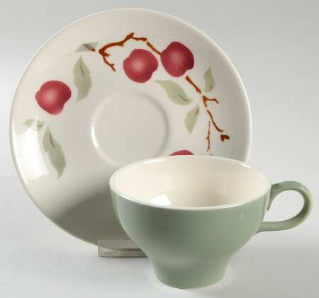 Orchard Flat Cup & Saucer Set