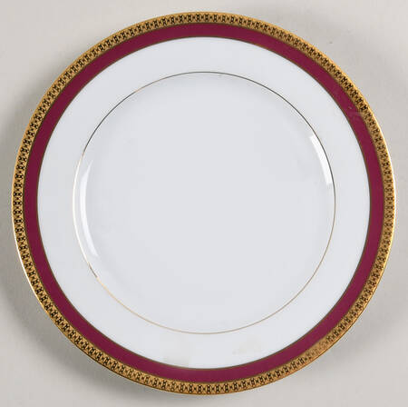 Symphonie (Gold & Red) Salad Plate