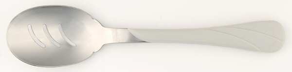 Fiesta Gray (Pearl) (Intro 1999) Pierced Tablespoon (Serving Spoon)