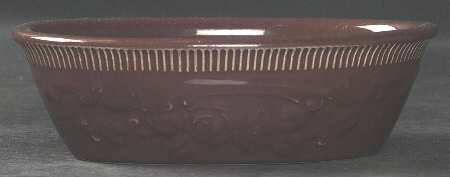 Oven Serve Rust Brown Small Oval Baker