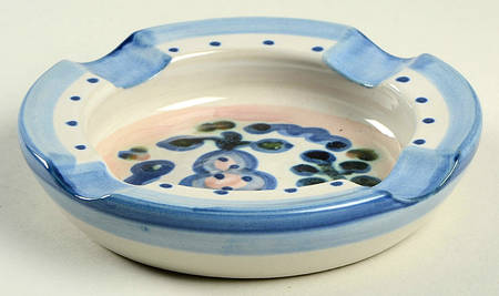 Pear and Grape Blue Small Ashtray