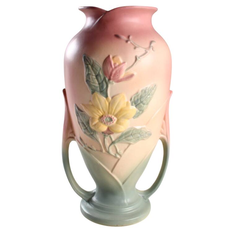 Magnolia (Matte) 15" Handled Vase