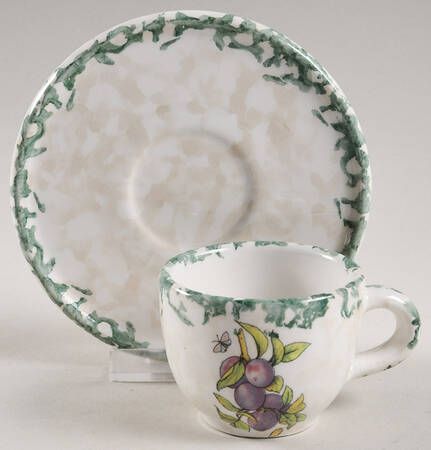 HIM7 Flat Demitasse Cup & Saucer Set