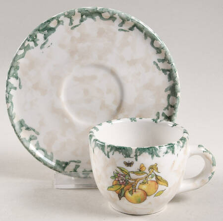 HIM7 Flat Demitasse Cup & Saucer Set