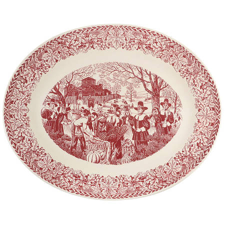 Bountiful Harvest 22" Oval Serving Platter