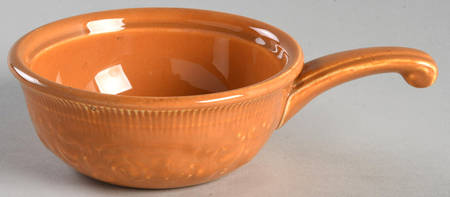 Oven Serve Pumpkin Orange Round Handled Bowl