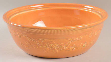 Oven Serve Pumpkin Orange 8" Round Vegetable Bowl