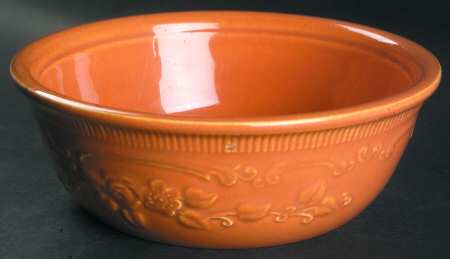 Oven Serve Pumpkin Orange 7" Round Vegetable Bowl
