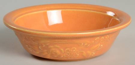 Oven Serve Pumpkin Orange Rim Fruit/Dessert (Sauce) Bowl
