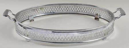 Fiesta Kitchen Kraft 13" Oval Serving Platter w/Metal Holder