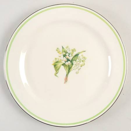 Lily of The Valley Salad Plate