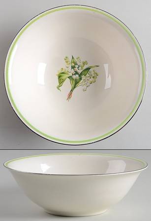 Lily of The Valley 8" Round Vegetable Bowl