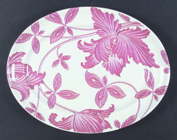 Rose Fantasy 14" Oval Serving Platter