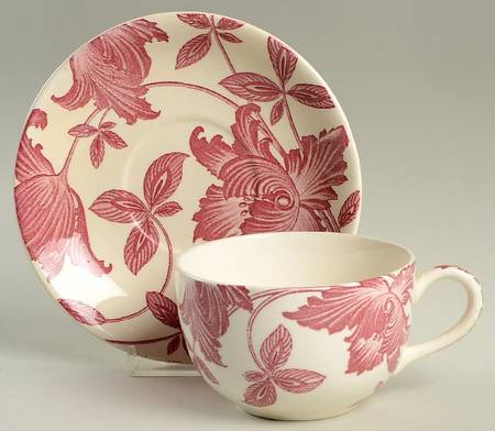 Rose Fantasy Flat Cup & Saucer Set