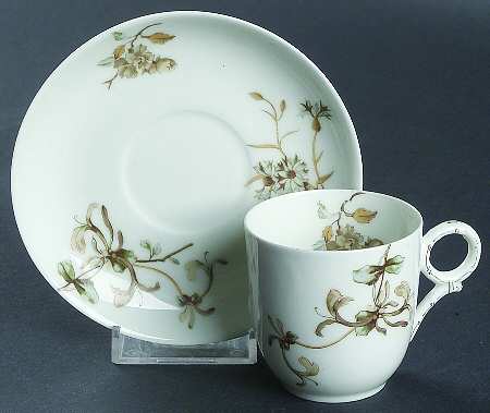 Schleiger 1154 Flat Demitasse Cup & Saucer Set