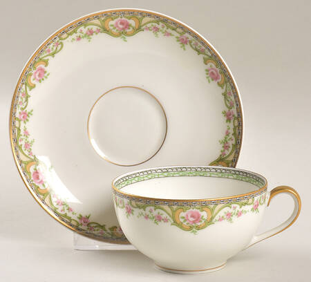 Schleiger 614-1 Footed Cup & Saucer Set by Haviland