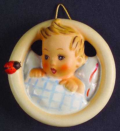 Child In Bed, Wall Plaque by M.I. Hummel