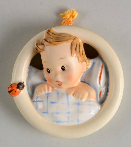 Child In Bed, Wall Plaque Tm6-Child In Bed-Wall Plaque - Boxed