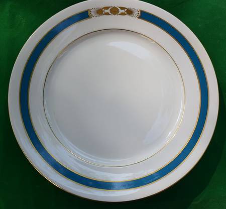 D'Or Blue Dinner Plate